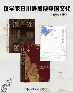2021-05 汉学家白川静解读中国文化（套装共5册） 日本汉学家白川静作品集，另辟蹊径，自成一家，追溯汉字的起源，还原鲜活的古代世界